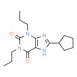 ChemSpider 2D Image | Dipropylcyclopentylxanthine | C16H24N4O2