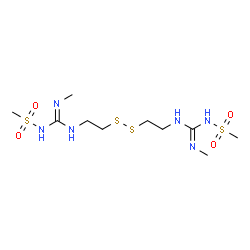 ChemSpider 2D Image | N,N'-{Disulfanediylbis[2,1-ethanediyl(N'-methylcarbamimidoyl)]}dimethanesulfonamide | C10H24N6O4S4