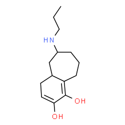 ChemSpider 2D Image | 8-(Propylamino)-5,6,7,8,9,9a-hexahydro-1H-benzo[7]annulene-3,4-diol | C14H23NO2