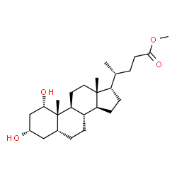 ChemSpider 2D Image | Methyl (1alpha,3alpha,5beta,17alpha)-1,3-dihydroxycholan-24-oate | C25H42O4