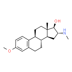 ChemSpider 2D Image | (16alpha,17beta)-3-Methoxy-16-(methylamino)estra-1,3,5(10)-trien-17-ol | C20H29NO2