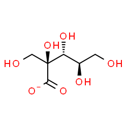 ChemSpider 2D Image | 2-C-(Hydroxymethyl)-D-arabinonate | C6H11O7