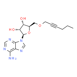 ChemSpider 2D Image | 5'-O-2-Hexyn-1-yladenosine | C16H21N5O4