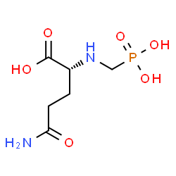 ChemSpider 2D Image | N~2~-(Phosphonomethyl)-D-glutamine | C6H13N2O6P