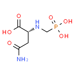 ChemSpider 2D Image | N~2~-(Phosphonomethyl)-D-asparagine | C5H11N2O6P