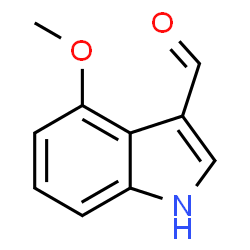 ChemSpider 2D Image | 4-Methoxyindole-3-aldehyde | C10H9NO2
