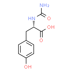 ChemSpider 2D Image | N-Carbamoyl-L-tyrosine | C10H12N2O4