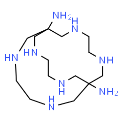 ChemSpider 2D Image | 3,6,10,13,16,19-Hexaazabicyclo[6.6.6]icosane-1,8-diamine | C14H34N8