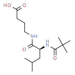 ChemSpider 2D Image | 4-{[N-(2,2-Dimethylpropanoyl)-L-leucyl]amino}butanoic acid | C15H28N2O4