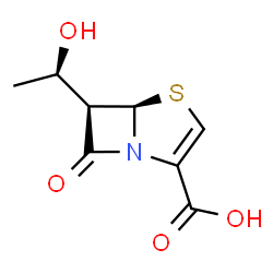 ChemSpider 2D Image | (5R,6R)-6-[(1R)-1-Hydroxyethyl]-7-oxo-4-thia-1-azabicyclo[3.2.0]hept-2-ene-2-carboxylic acid | C8H9NO4S