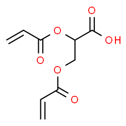 ChemSpider 2D Image | 2,3-Bis(acryloyloxy)propanoic acid | C9H10O6