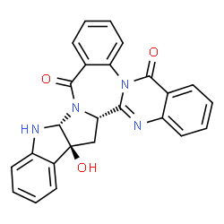 ChemSpider 2D Image | Asperlicin E | C25H18N4O3