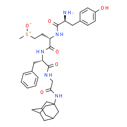 ChemSpider 2D Image | N-[(2S)-4-[Methyl(oxido)sulfonio]-2-(L-tyrosylamino)butanoyl]-L-phenylalanyl-N-adamantan-1-ylglycinamide | C35H47N5O6S