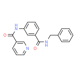 ChemSpider 2D Image | N-[3-(Benzylcarbamoyl)phenyl]nicotinamide | C20H17N3O2