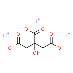 ChemSpider 2D Image | Lithium citrate | C6H5Li3O7