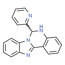ChemSpider 2D Image | 6-(2-Pyridinyl)-5,6-dihydrobenzimidazo[1,2-c]quinazoline | C19H14N4