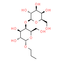 ChemSpider 2D Image | Propyl 4-O-beta-D-galactopyranosyl-alpha-D-galactopyranoside | C15H28O11