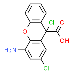 ChemSpider 2D Image | [2-(2-Amino-4,6-dichlorophenoxy)phenyl]acetic acid | C14H11Cl2NO3