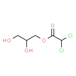 ChemSpider 2D Image | 2,3-Dihydroxypropyl dichloroacetate | C5H8Cl2O4
