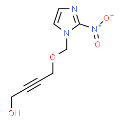 ChemSpider 2D Image | 4-[(2-Nitro-1H-imidazol-1-yl)methoxy]-2-butyn-1-ol | C8H9N3O4