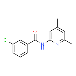 ChemSpider 2D Image | 3-Chloro-N-(4,6-dimethyl-2-pyridinyl)benzamide | C14H13ClN2O