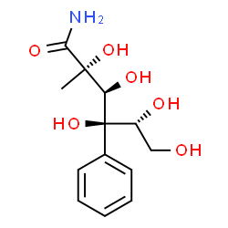 ChemSpider 2D Image | (2S,3S,4R,5R)-2,3,4,5,6-Pentahydroxy-2-methyl-4-phenylhexanamide | C13H19NO6