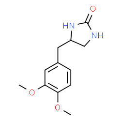 ChemSpider 2D Image | 4-(3,4-Dimethoxybenzyl)-2-imidazolidinone | C12H16N2O3