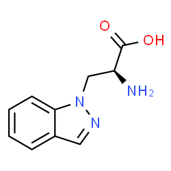 ChemSpider 2D Image | 3-(1H-Indazol-1-yl)-L-alanine | C10H11N3O2