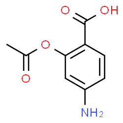 ChemSpider 2D Image | 2-Acetoxy-4-aminobenzoic acid | C9H9NO4