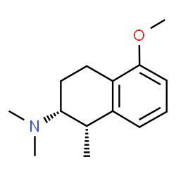 ChemSpider 2D Image | (1S,2R)-5-Methoxy-N,N,1-trimethyl-1,2,3,4-tetrahydro-2-naphthalenamine | C14H21NO
