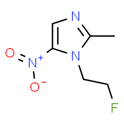 ChemSpider 2D Image | 1-(2-Fluoroethyl)-2-methyl-5-nitro-1H-imidazole | C6H8FN3O2