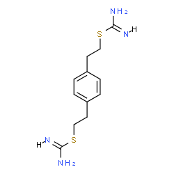 ChemSpider 2D Image | 1,4-Phenylenedi-2,1-ethanediyl dicarbamimidothioate | C12H18N4S2