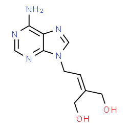 ChemSpider 2D Image | 2-[2-(6-Amino-9H-purin-9-yl)ethylidene]-1,3-propanediol | C10H13N5O2