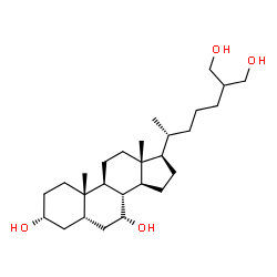 ChemSpider 2D Image | 5beta-Cholestane-3alpha,7alpha,26,27-tetrol | C27H48O4