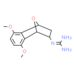 ChemSpider 2D Image | guanidine, N-(1,2,3,4-tetrahydro-5,8-dimethoxy-1,4-epoxynaphthalen-2-yl)- | C13H17N3O3