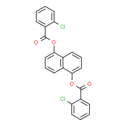 ChemSpider 2D Image | 1,5-Naphthalenediyl bis(2-chlorobenzoate) | C24H14Cl2O4