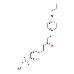ChemSpider 2D Image | 4,4'-(3-Oxo-1,5-pentanediyl)bis(N-allyl-N,N-dimethylanilinium) | C27H38N2O