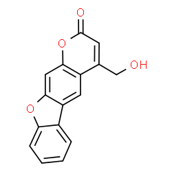 ChemSpider 2D Image | 4-(Hydroxymethyl)-2H-[1]benzofuro[3,2-g]chromen-2-one | C16H10O4