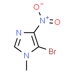 ChemSpider 2D Image | 5-Bromo-1-methyl-4-nitro-1H-imidazole | C4H4BrN3O2