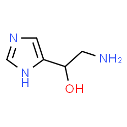 ChemSpider 2D Image | 2-Amino-1-(1H-imidazol-5-yl)ethanol | C5H9N3O