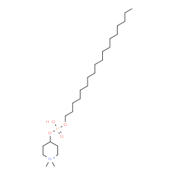 ChemSpider 2D Image | 4-{[Hydroxy(octadecyloxy)phosphoryl]oxy}-1,1-dimethylpiperidinium | C25H53NO4P