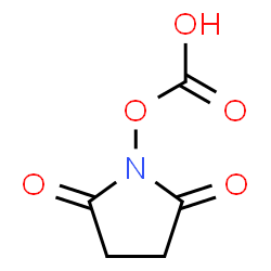 ChemSpider 2D Image | 1-(Carboxyoxy)-2,5-pyrrolidinedione | C5H5NO5
