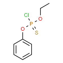 ChemSpider 2D Image | O-Ethyl O-phenyl phosphorochloridothioate | C8H10ClO2PS