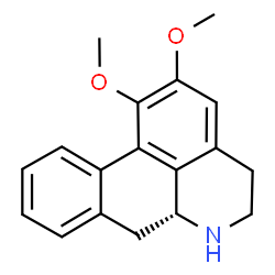 ChemSpider 2D Image | 6a.beta.-Noraporphine, 1,2-dimethoxy- | C18H19NO2