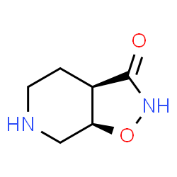 ChemSpider 2D Image | (3aR,7aR)-Hexahydro[1,2]oxazolo[5,4-c]pyridin-3(2H)-one | C6H10N2O2