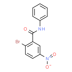 ChemSpider 2D Image | 2-Bromo-5-nitro-N-phenylbenzamide | C13H9BrN2O3