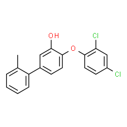 ChemSpider 2D Image | 4-(2,4-Dichlorophenoxy)-2'-methyl-3-biphenylol | C19H14Cl2O2