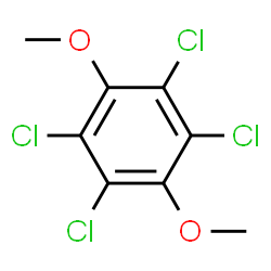ChemSpider 2D Image | 1,4-DIMETHOXYTETRACHLOROBENZENE | C8H6Cl4O2