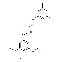 ChemSpider 2D Image | N-[2-(3,5-Dimethylphenoxy)ethyl]-3,4,5-trimethoxybenzamide | C20H25NO5