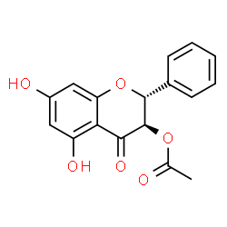 ChemSpider 2D Image | 3-O-Acetylpinobanksin | C17H14O6